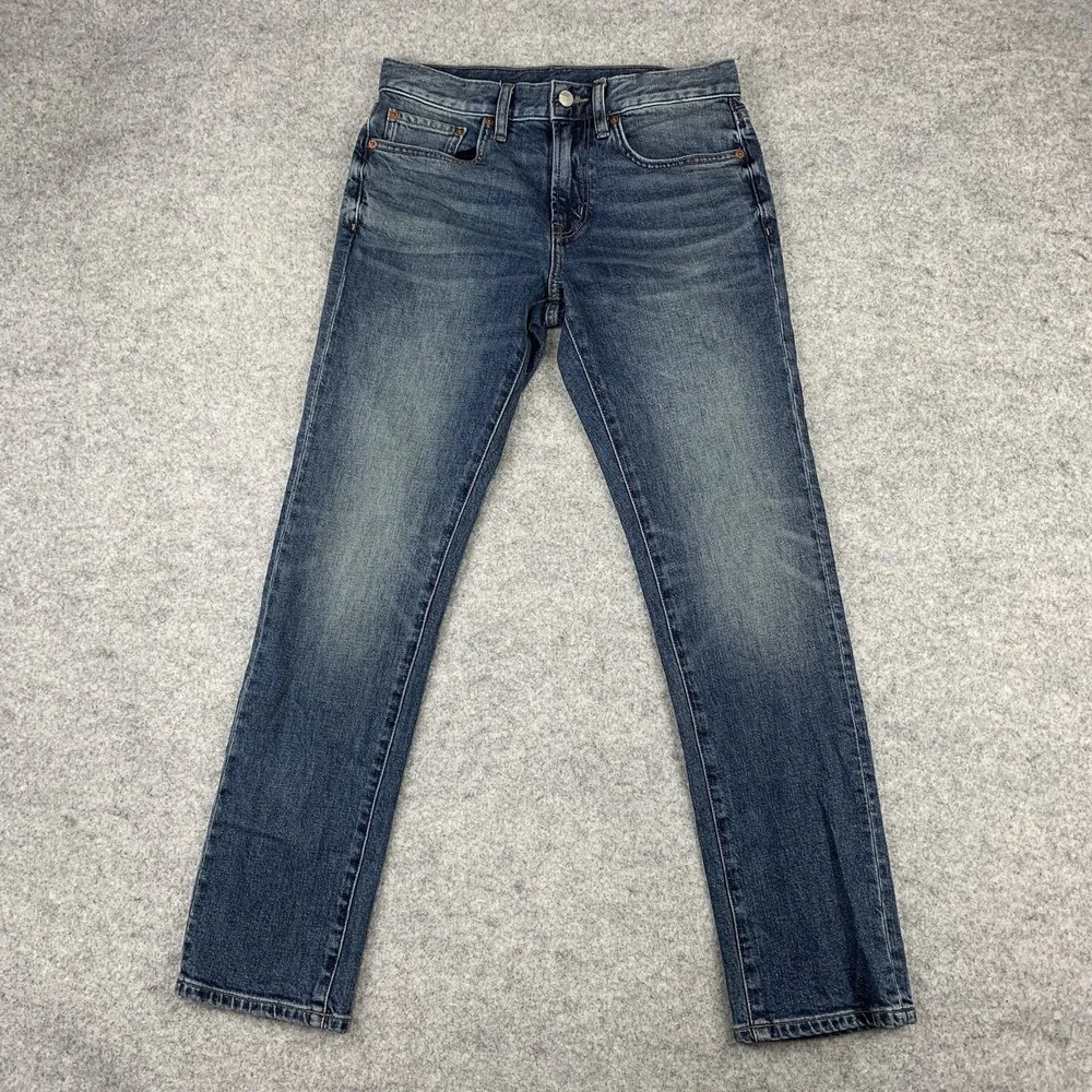 Outerknown Jeans Men 28x30 SEA Local Straight Whiskered Medium Wash Cotton